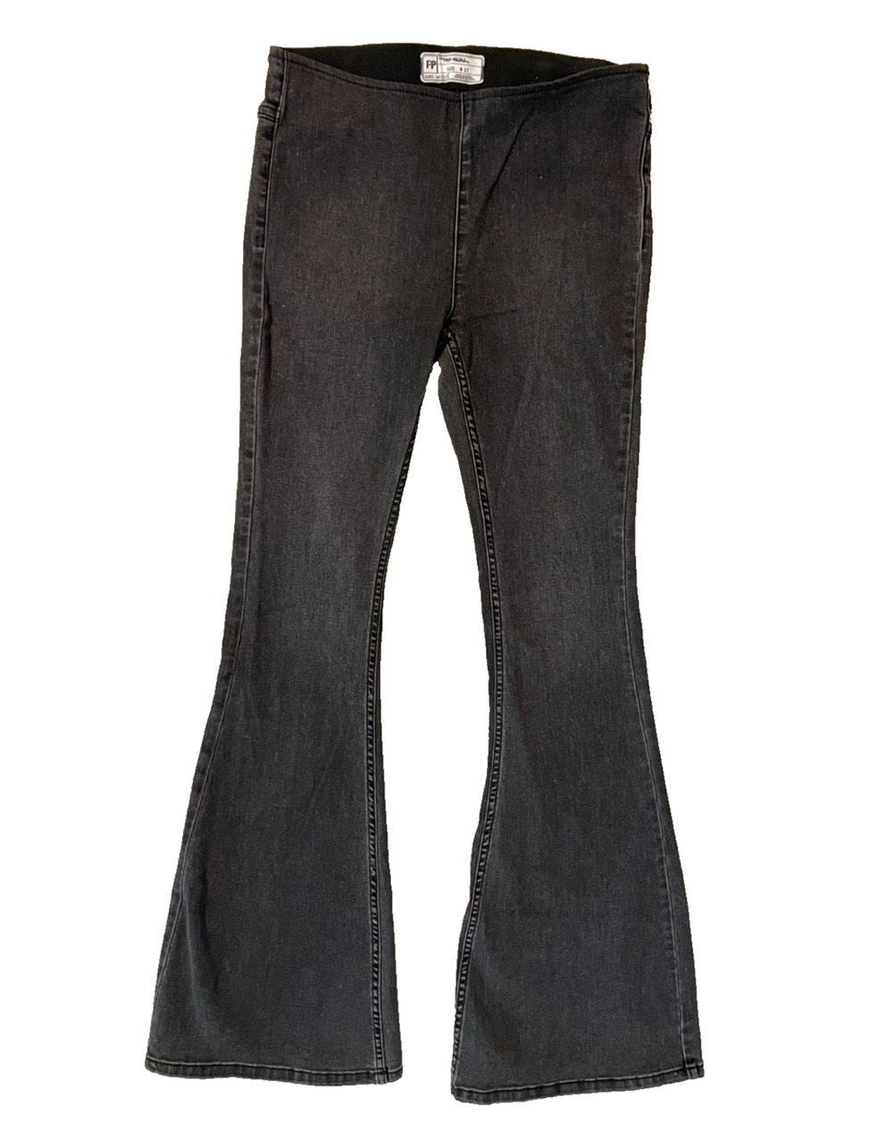 Free People Jeans Womens 27 / 33 Penny Pull On Flare Bell Bottom Super Stretch